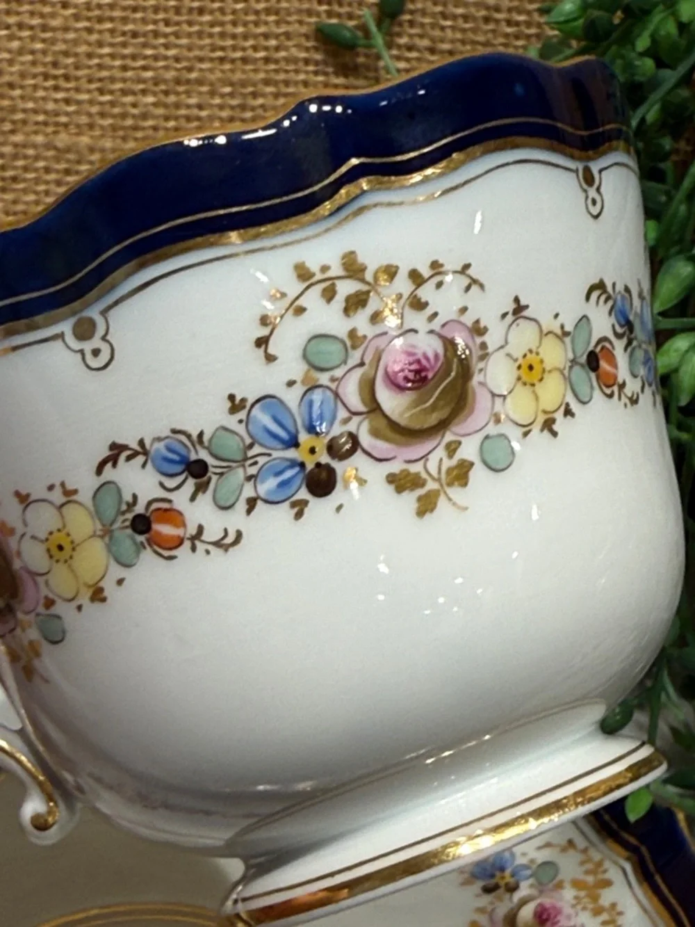 Vintage Meissen cup and saucer